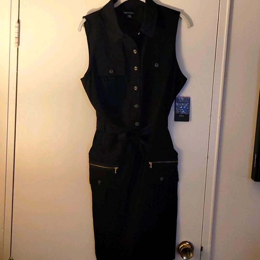 Sleeveless Shirt Dress